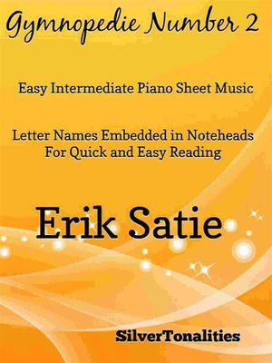 cover image of Gymnopedie Number 2 Easy Intermediate Piano Sheet Music